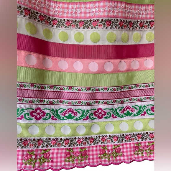 Lilly Pulitzer pink & green ribbon skirt size 2 (fits like S) - Picture 3 of 5